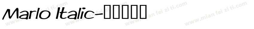 Marlo Italic字体转换